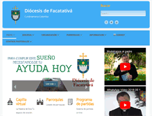 Tablet Screenshot of diocesisfacatativa.org